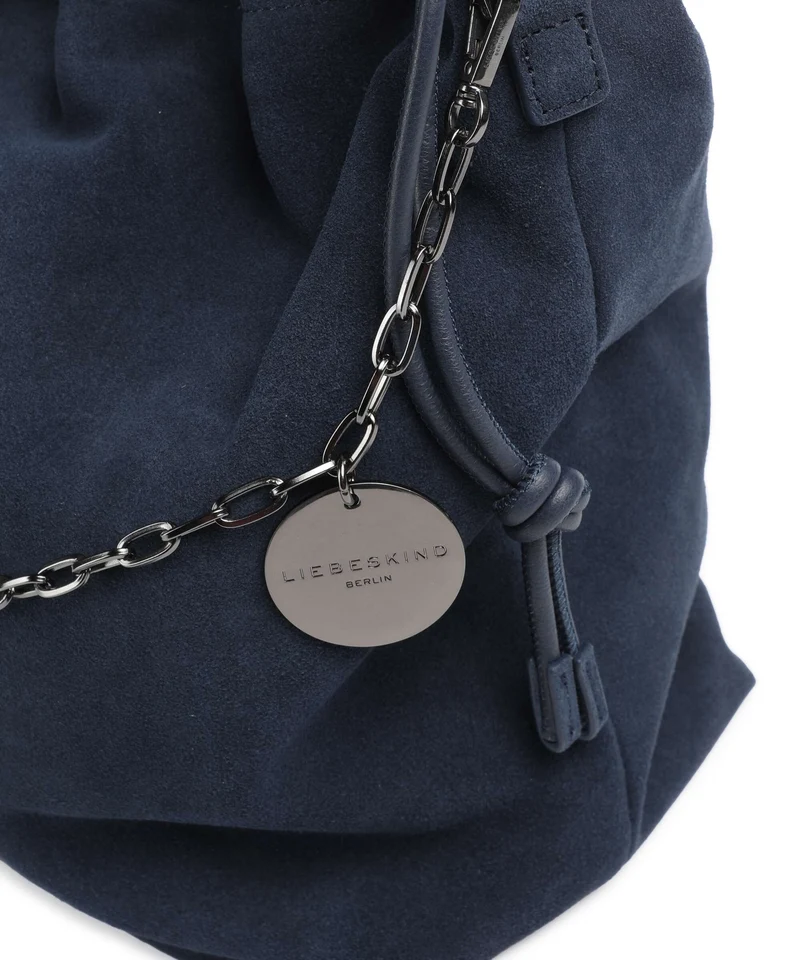 Liebeskind Lya II Hydro Suede M Bucket Handtasche peacoat