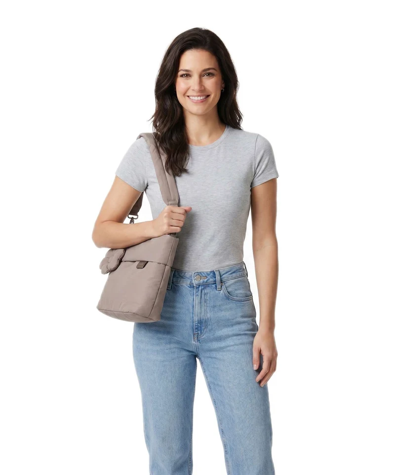 Zwei Hannah HA8 Schultertasche cappuccino