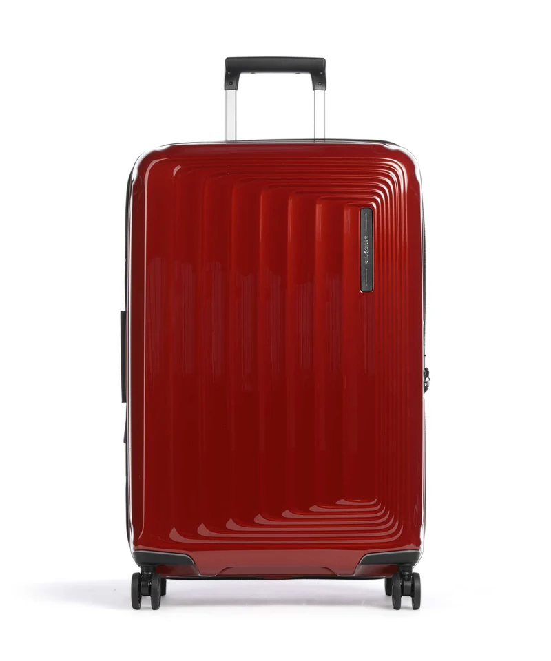 Samsonite Nuon 4-Rollen Trolley metallic red