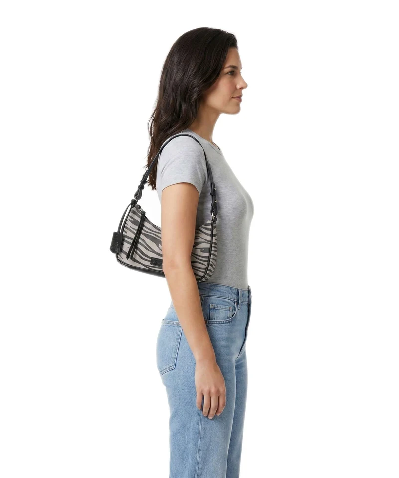 Burkely Animo Schultertasche zebra