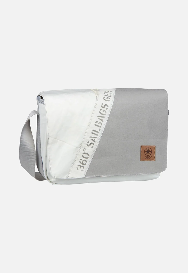 Barkasse Mini Stencil-Weiß/Grau - Messenger Bag