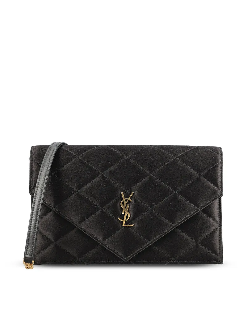 SAINT LAURENT Pouch Paris In Raso
