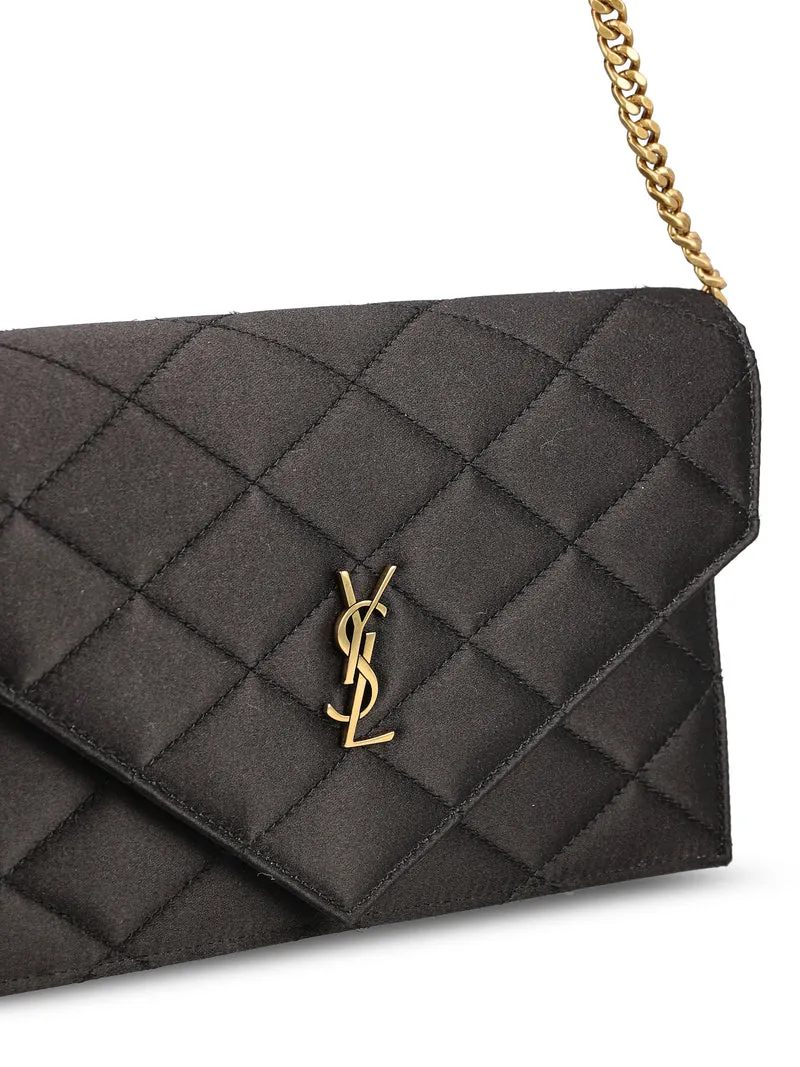 SAINT LAURENT Pouch Paris In Raso