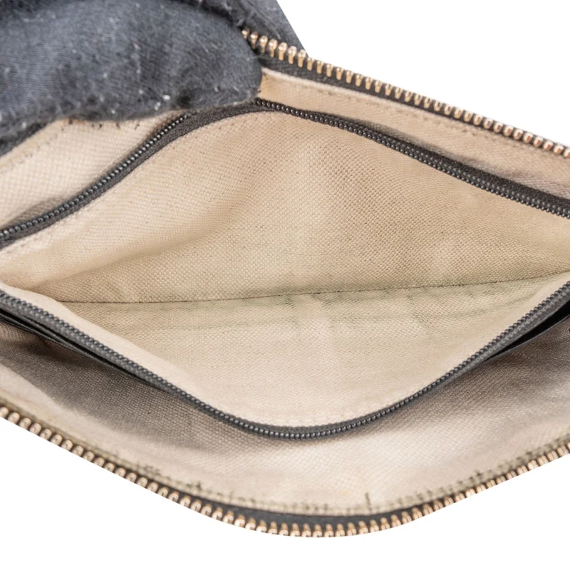 Gucci Pebbled Calfskin Soho Wristlet Pouch Wallet