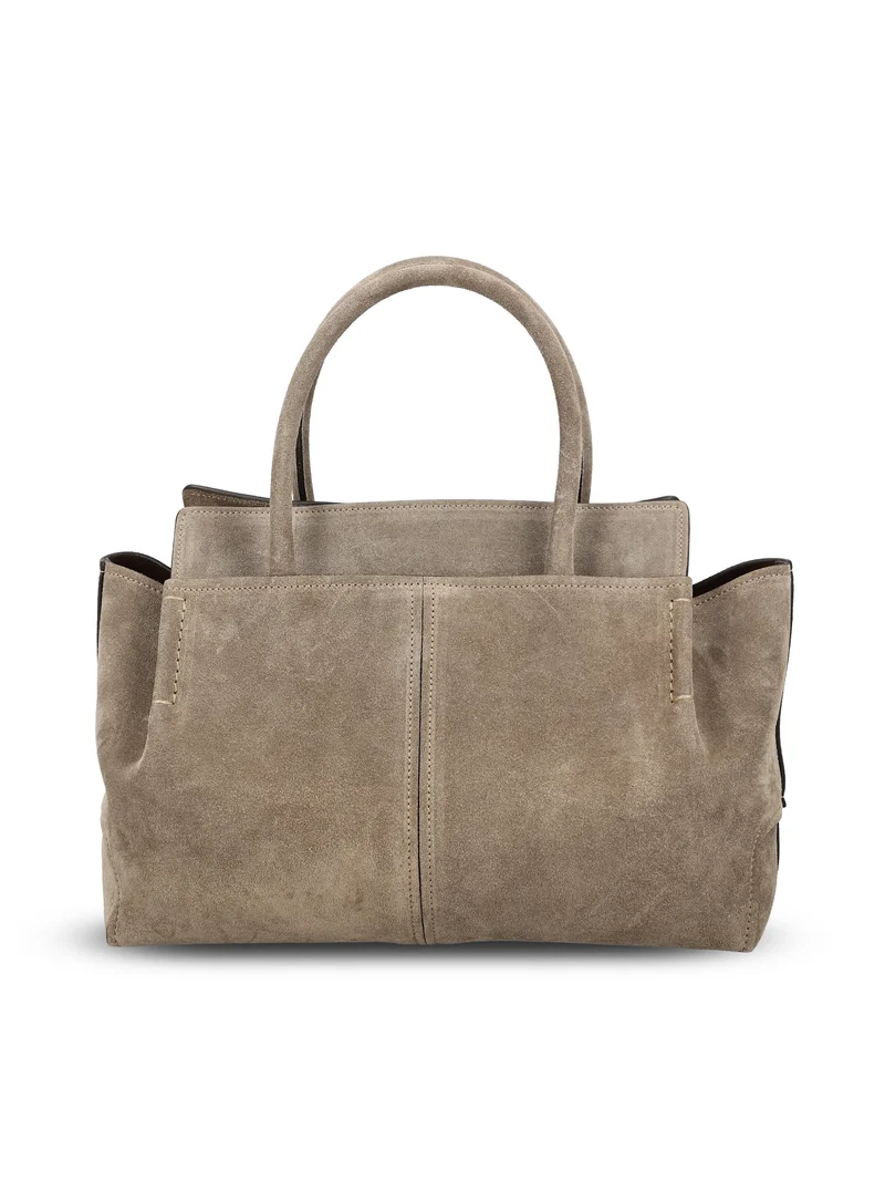 TOD'S Borsa Shopping in Pelle Scamosciata Piccola
