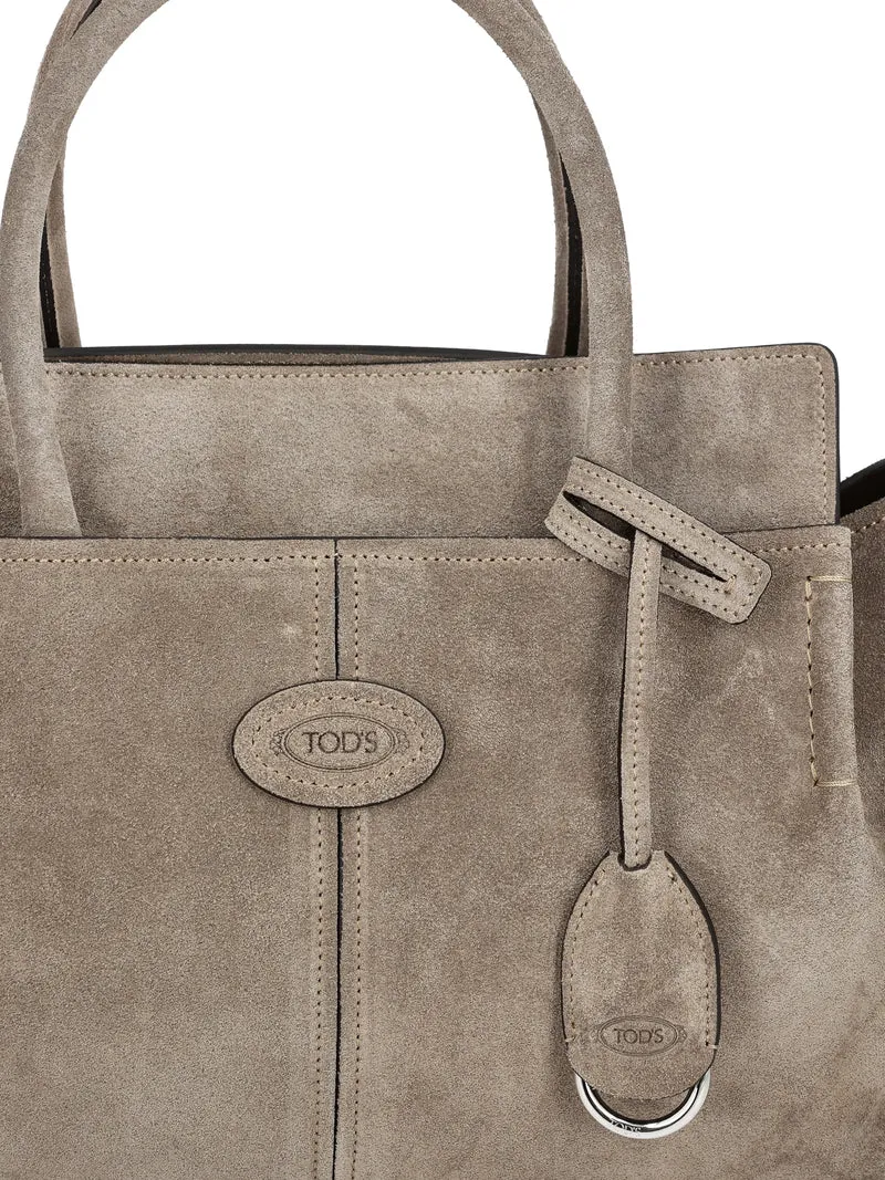 TOD'S Borsa Shopping in Pelle Scamosciata Piccola