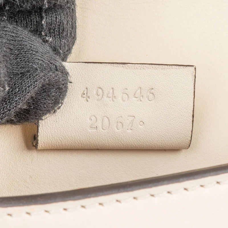 Gucci Leather Sylvie Mini Web Stripe Chain Crossbody Bag