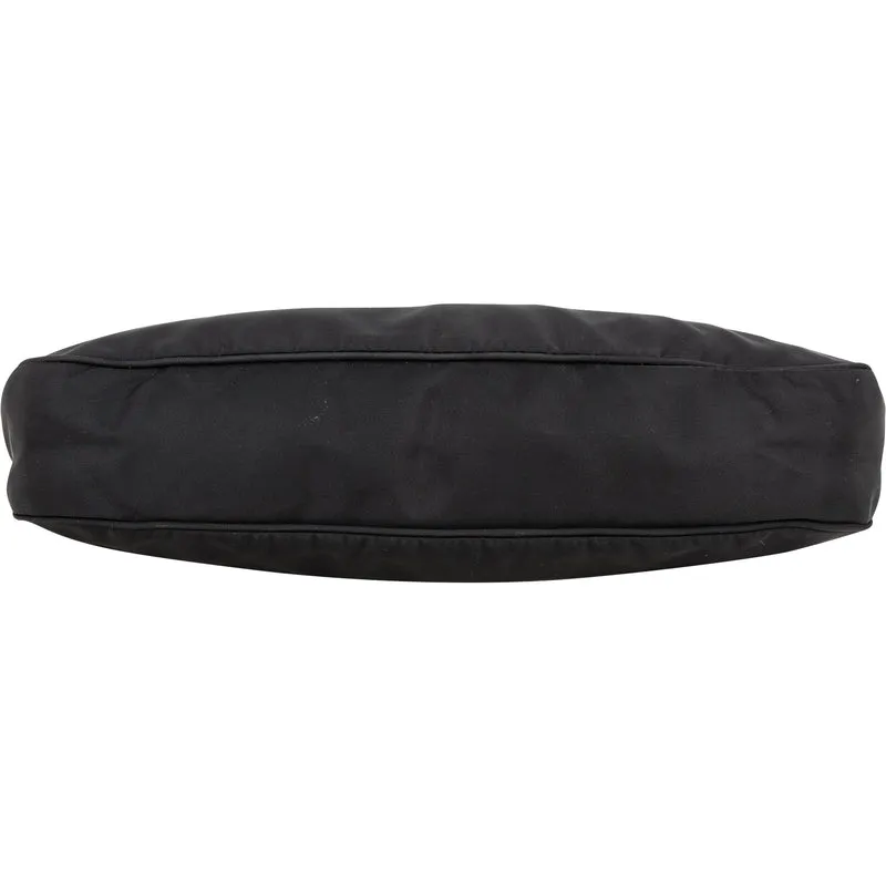 Prada Black Nylon Triangle Shoulder Bag