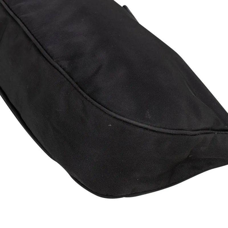 Prada Black Nylon Triangle Shoulder Bag
