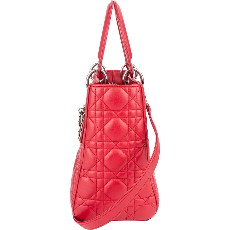 Christian Dior Quilted Leather Lady Dior Handbag