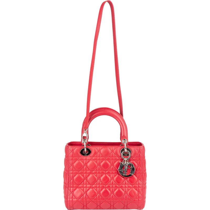 Christian Dior Quilted Leather Lady Dior Handbag