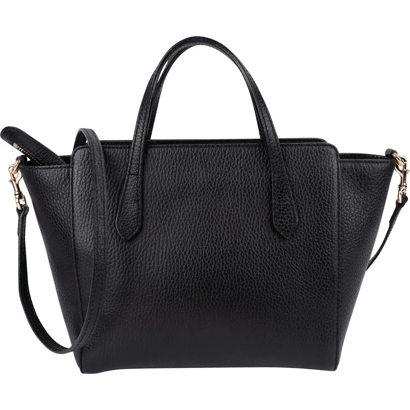 Gucci Pebbled Leather Swing Small Tote Shopper Handbag