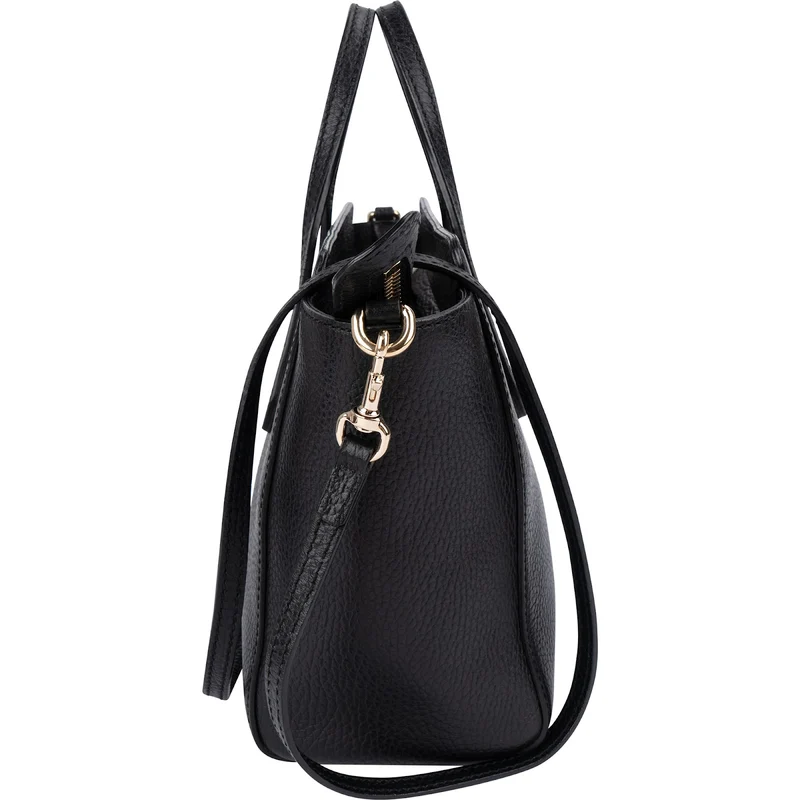Gucci Pebbled Leather Swing Small Tote Shopper Handbag