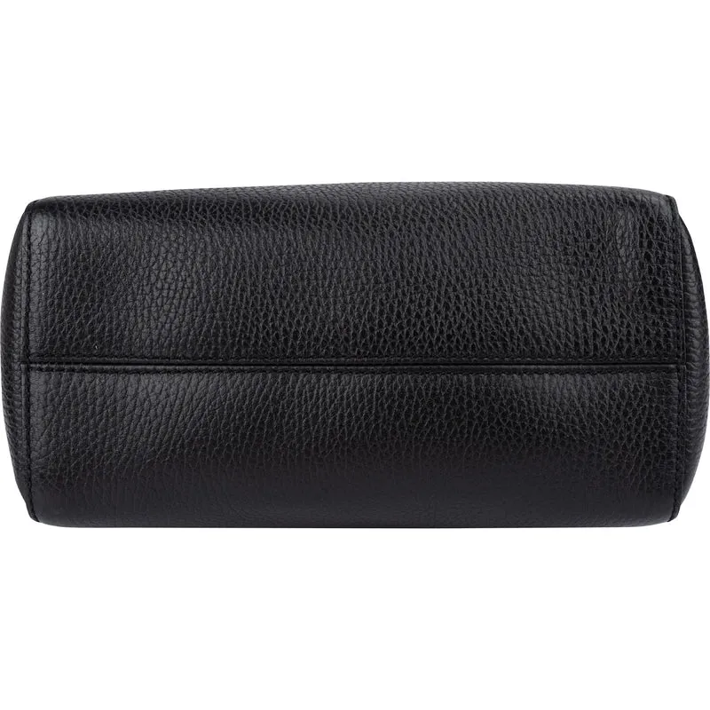Gucci Pebbled Leather Swing Small Tote Shopper Handbag
