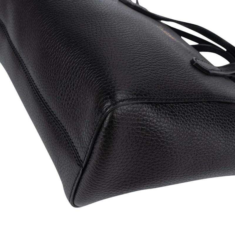 Gucci Pebbled Leather Swing Small Tote Shopper Handbag