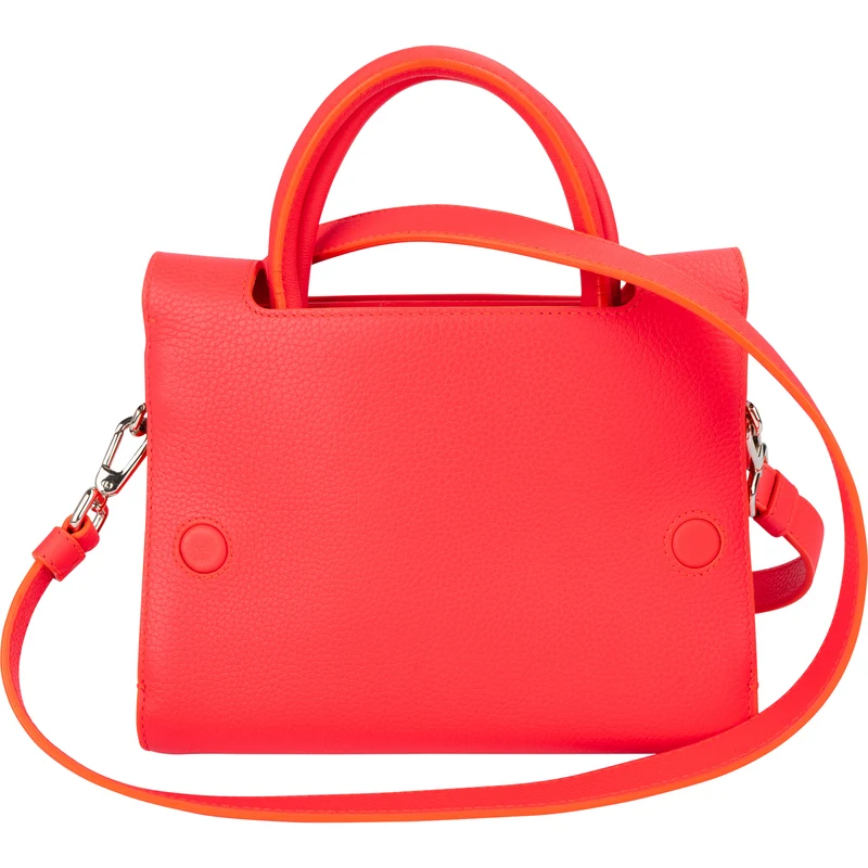 Christian Dior Neon Pink Grained Calfskin Mini Diorever Crossbody Handbag