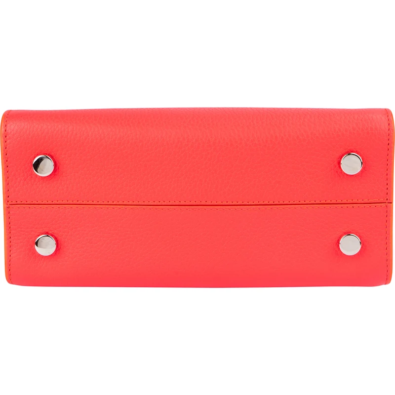 Christian Dior Neon Pink Grained Calfskin Mini Diorever Crossbody Handbag
