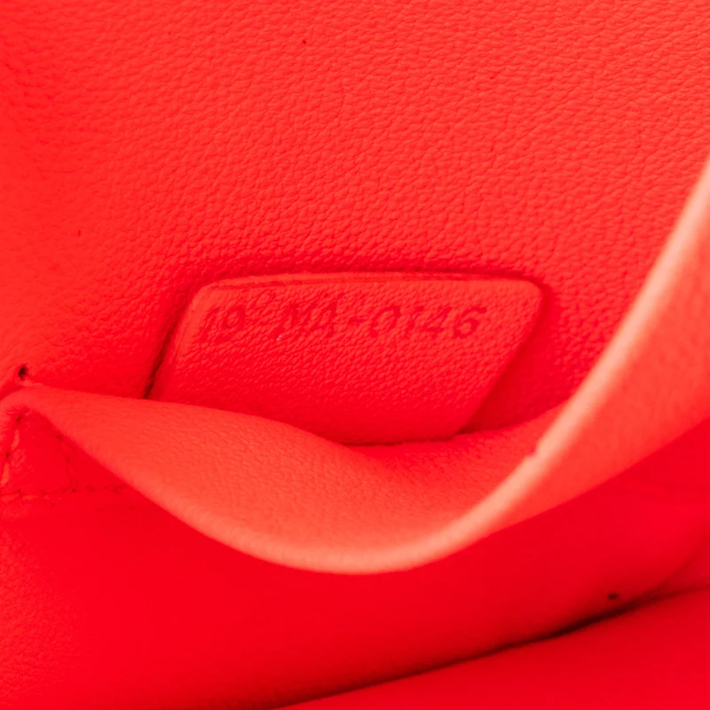 Christian Dior Neon Pink Grained Calfskin Mini Diorever Crossbody Handbag