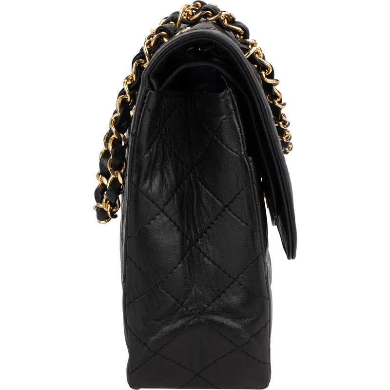 Chanel Quilted Lambskin Bicolor Double Flap Shoulder Bag