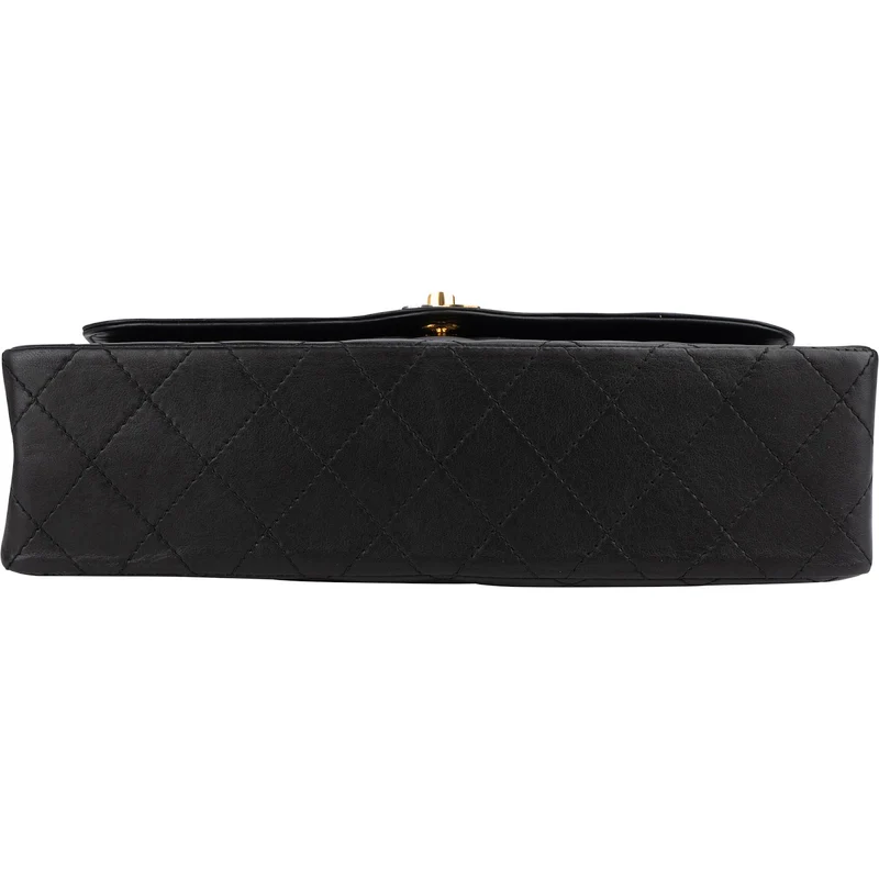 Chanel Quilted Lambskin Bicolor Double Flap Shoulder Bag