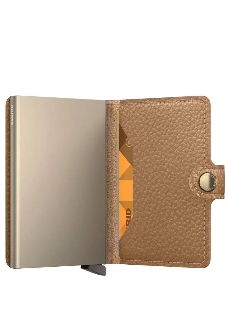 Kreditkartenetui Pebble Cappuccino Braun