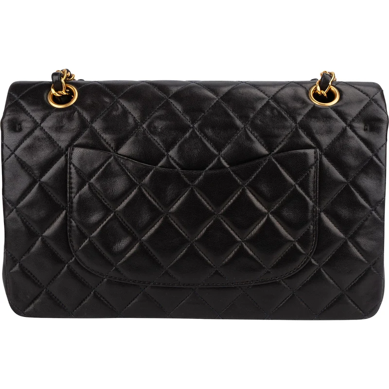 Chanel Quilted Lambskin 24K Gold Medium Double Flap Shoulder Bag