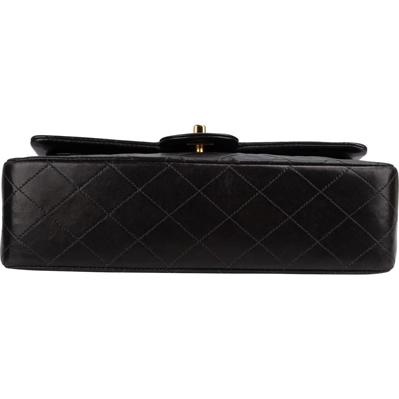 Chanel Quilted Lambskin 24K Gold Medium Double Flap Shoulder Bag