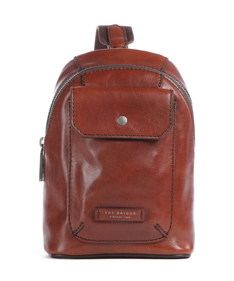 The Bridge Mattia Slingbag marrone