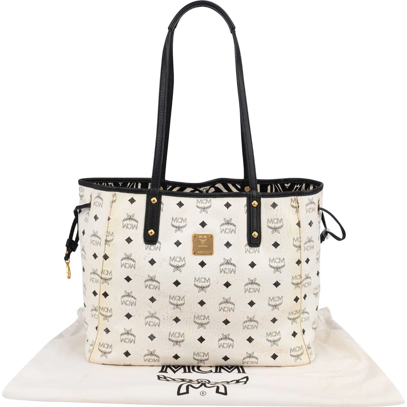 MCM Monogram Visetos Reversible Liz Tote Shoulder Bag