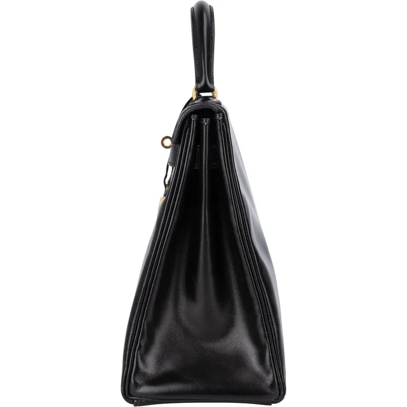 Hermès Box Calfskin Kelly 32 Retourne Handbag