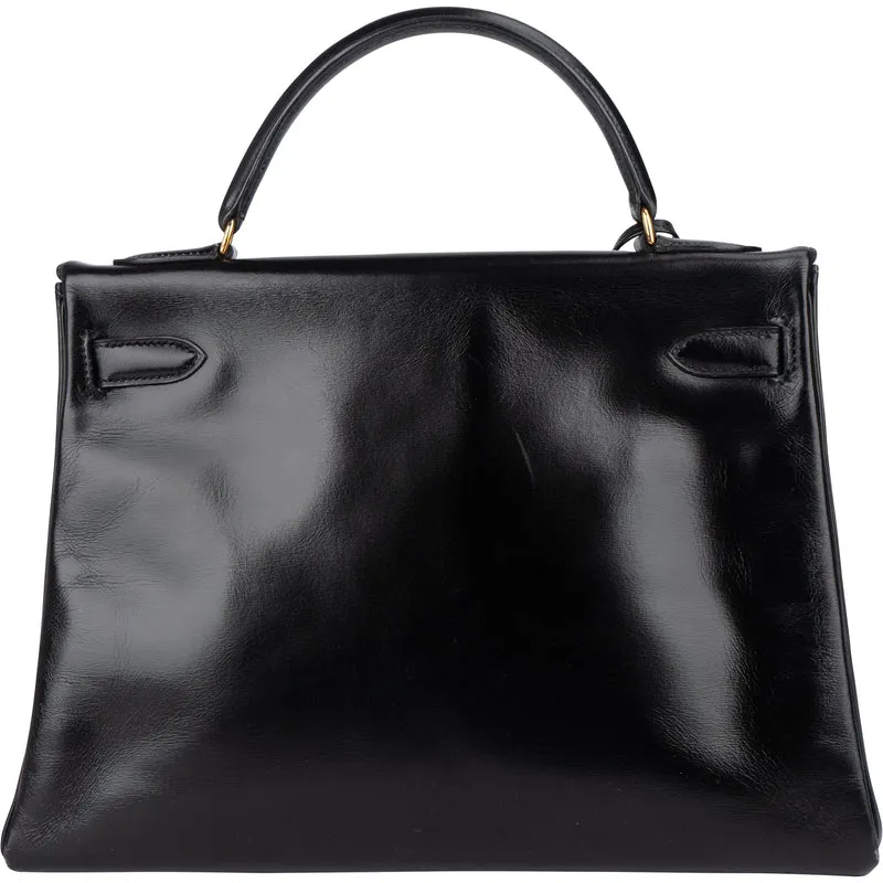 Hermès Box Calfskin Kelly 32 Retourne Handbag