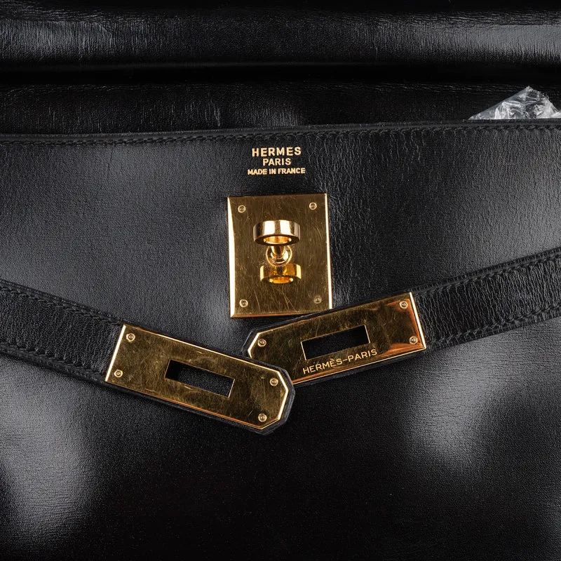 Hermès Box Calfskin Kelly 32 Retourne Handbag