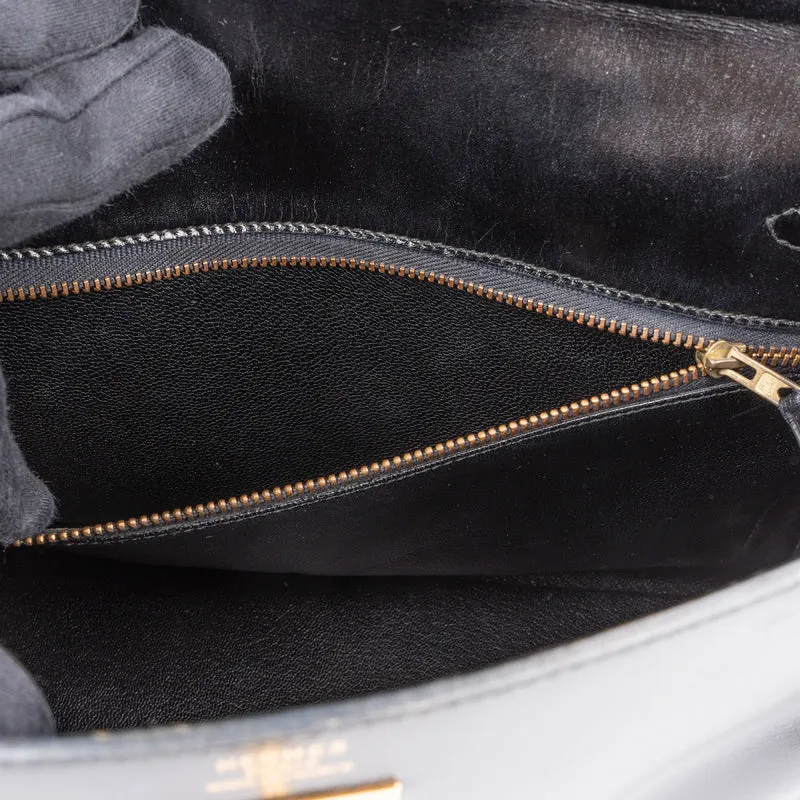 Hermès Box Calfskin Kelly 32 Retourne Handbag