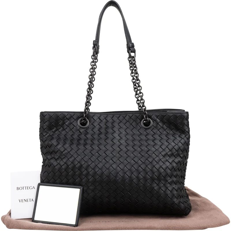 Bottega Veneta Intrecciato Nappa Leather Chain Shoulder Bag