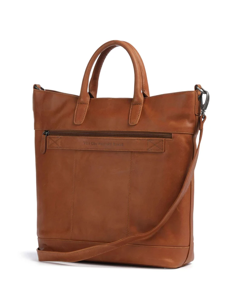The Chesterfield Brand Wax Pull Up Cow Westbrook Handtasche cognac
