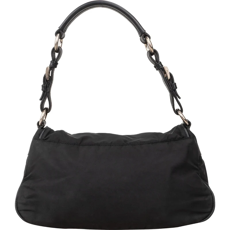 Prada Tessuto Nylon Triangle Flap Pocket Shoulder Bag