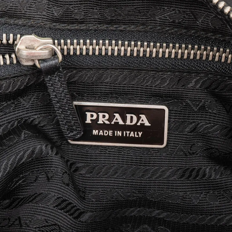 Prada Tessuto Nylon Triangle Flap Pocket Shoulder Bag