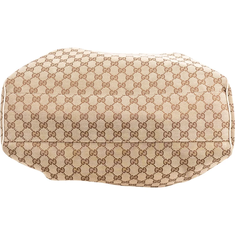 Gucci Monogram GG Canvas Large Sukey Hobo Tote Handbag