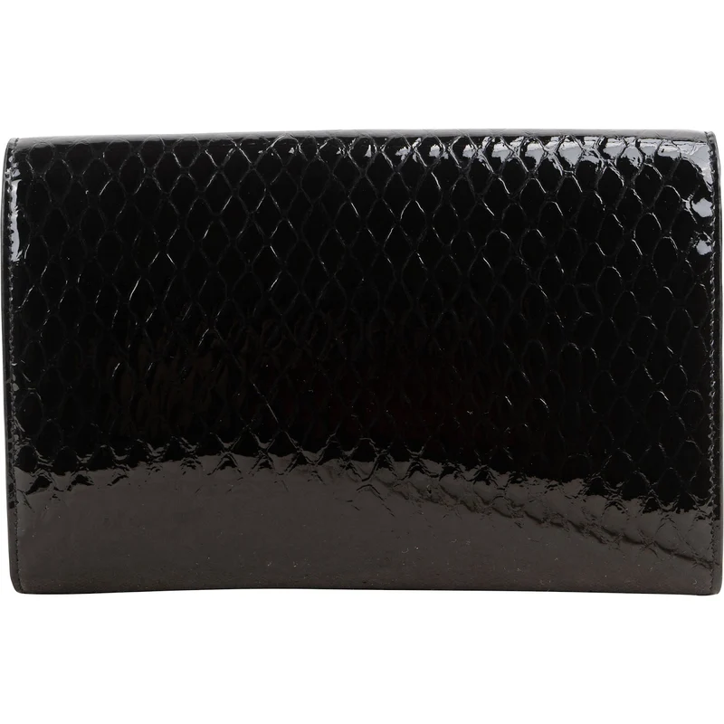 Yves Saint Laurent Python-Embossed Patent Leather Kate Wallet On Chain Crossbody Bag