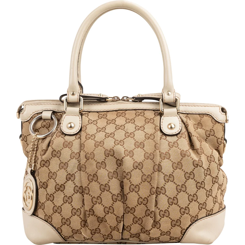 Gucci Monogram GG Canvas Sukey Tote Handbag