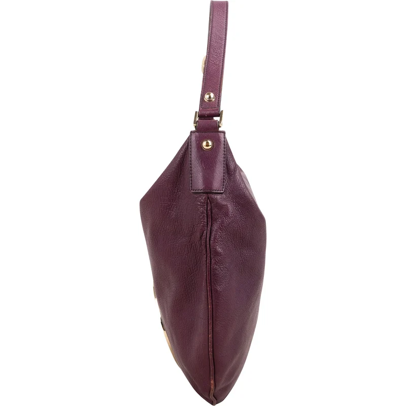 Gucci Grained Leather Interlocking G Britt Hobo Shoulder Bag