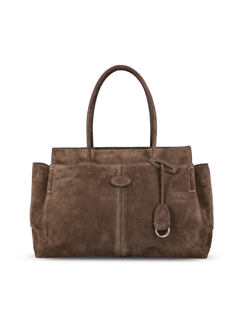 TOD'S Borsa Shopping In Pelle Scamosciata Media