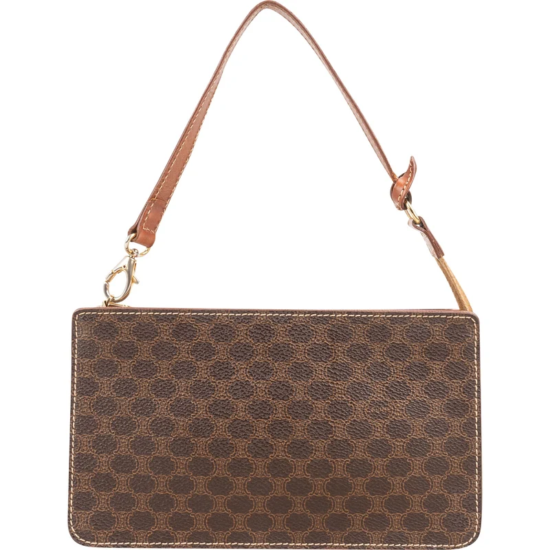 Celine Macadam Monogram Canvas Pochette Accessoires Handbag