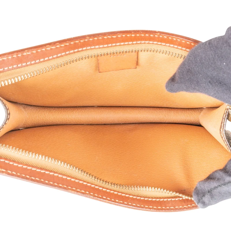 Celine Macadam Monogram Canvas Pochette Accessoires Handbag