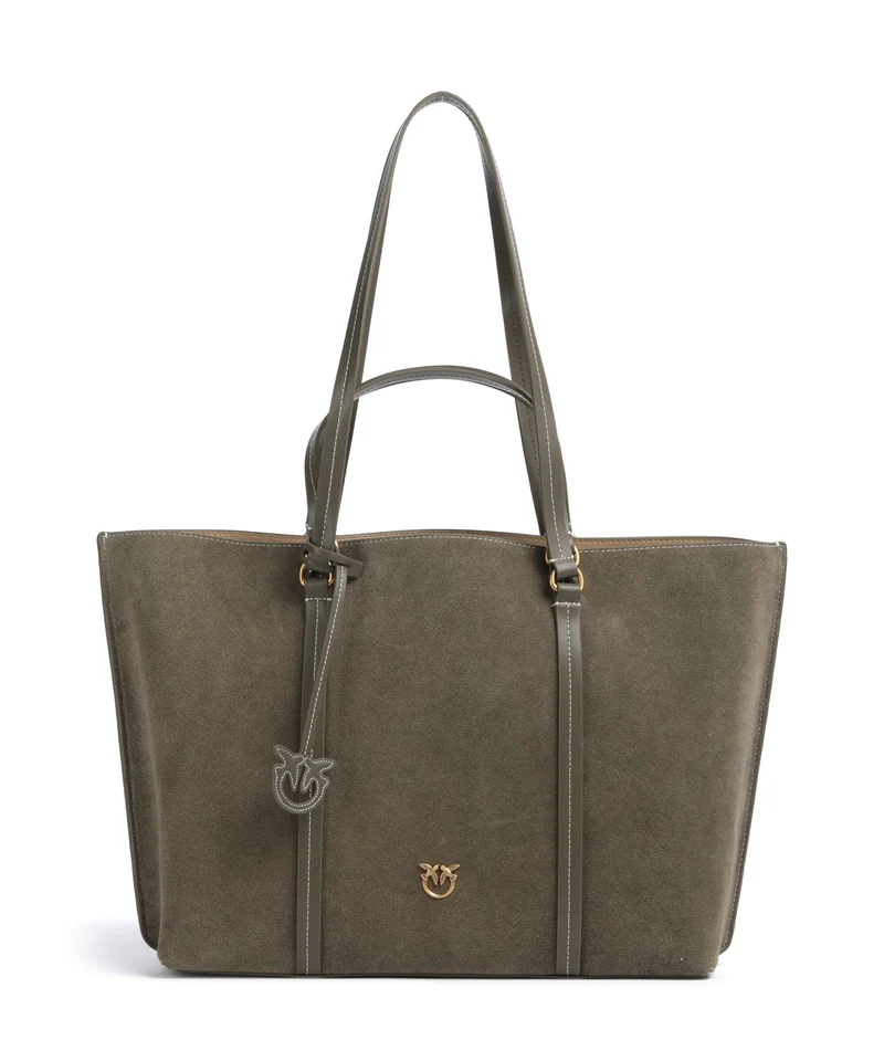 Pinko Carrie Big Shopper verde/oliva scuro/antique gold