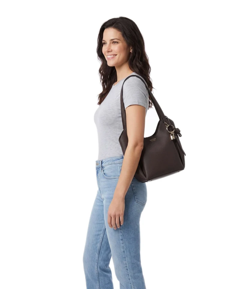 Guess Melody Schultertasche brown