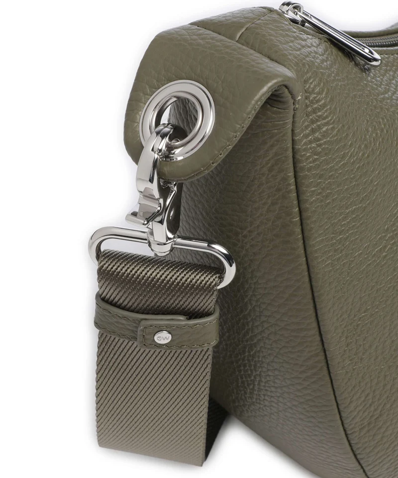 Mandarina Duck Mellow Leather Schultertasche winter olive