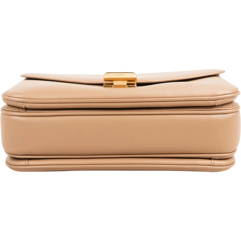 Celine Calfskin Classic Box Medium C Lock Crossbody Bag