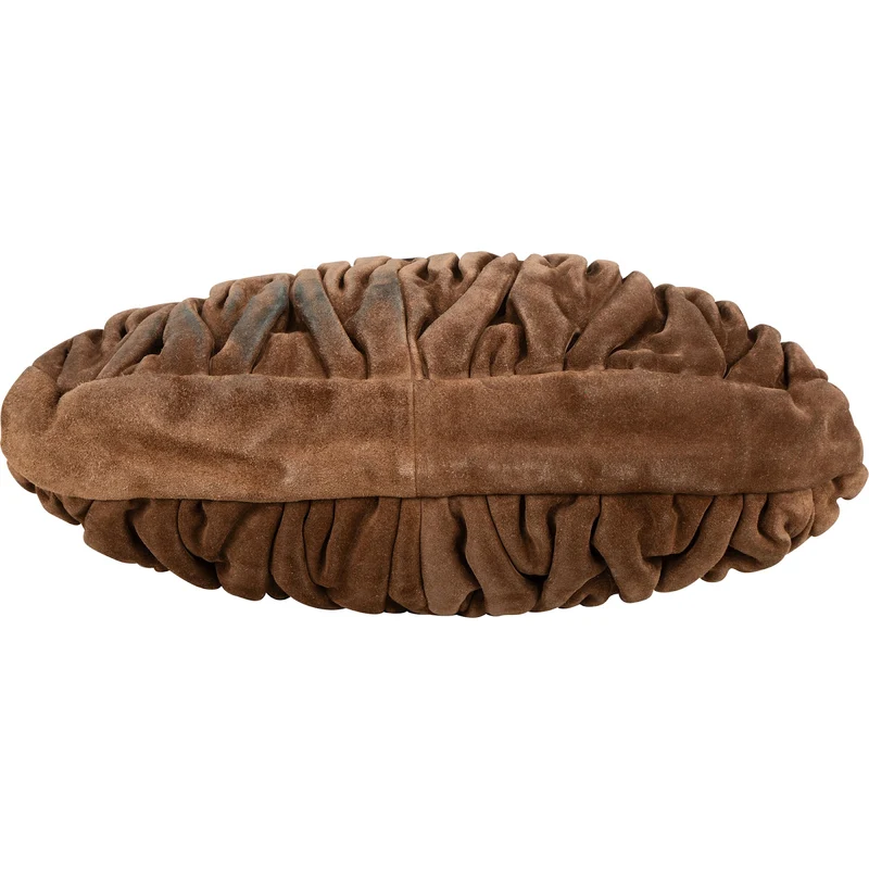 Miu Miu Brown Suede Leather Coffer City Handbag