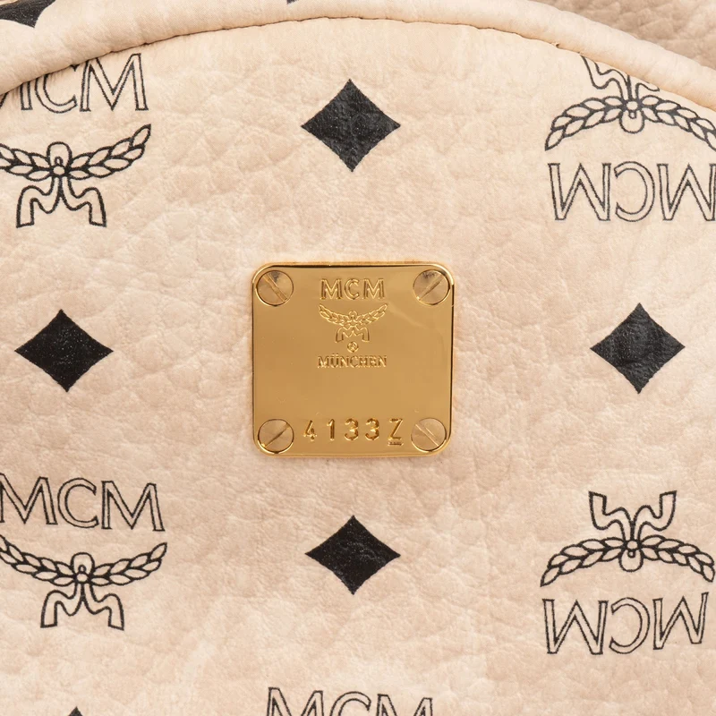 MCM Monogram Visetos Zoo Rabbit Small Stark Backpack